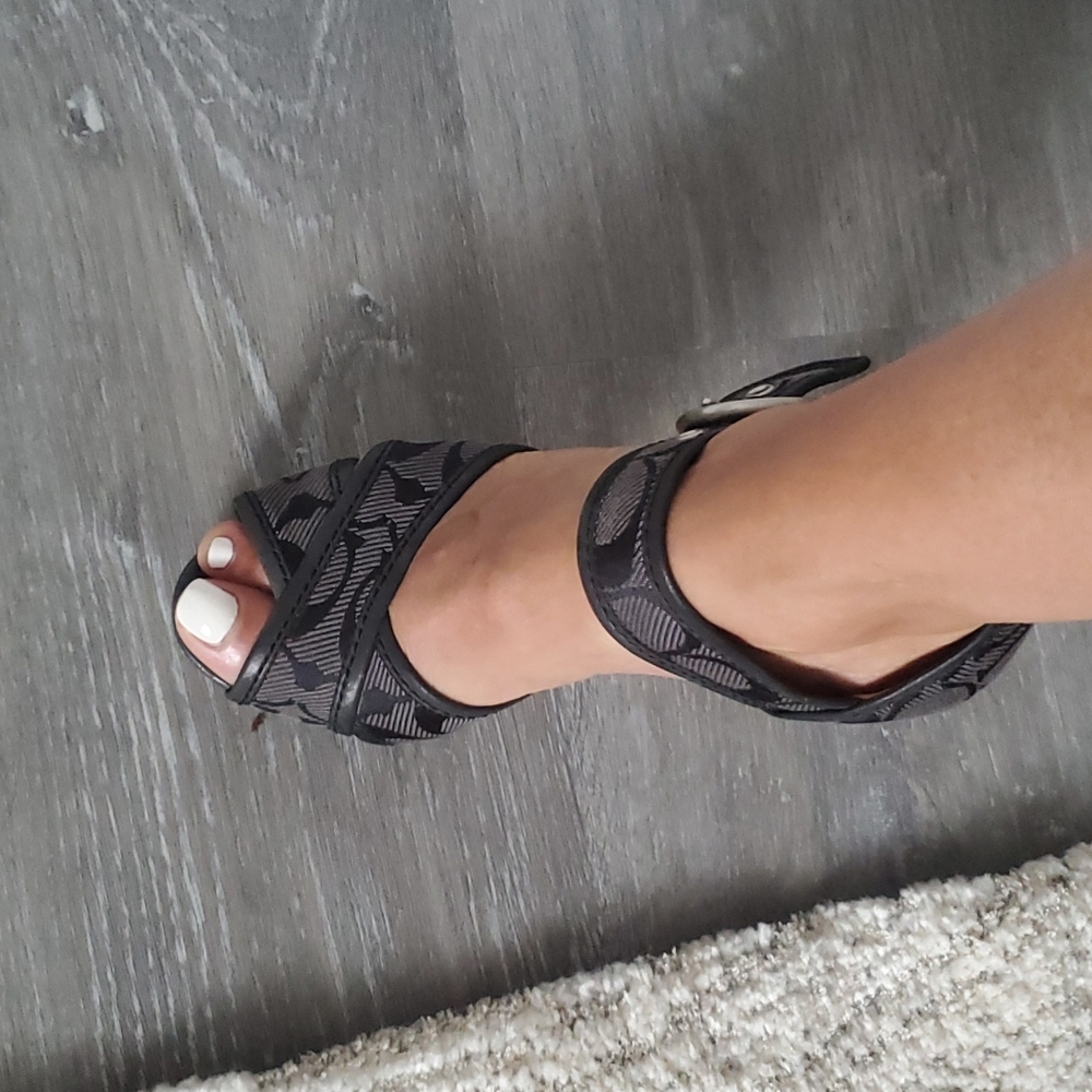 Ladies coach shoes size 6 dark gray - Picture 10 of 12